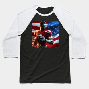 American Man NFL Football Player #25 Baseball T-Shirt